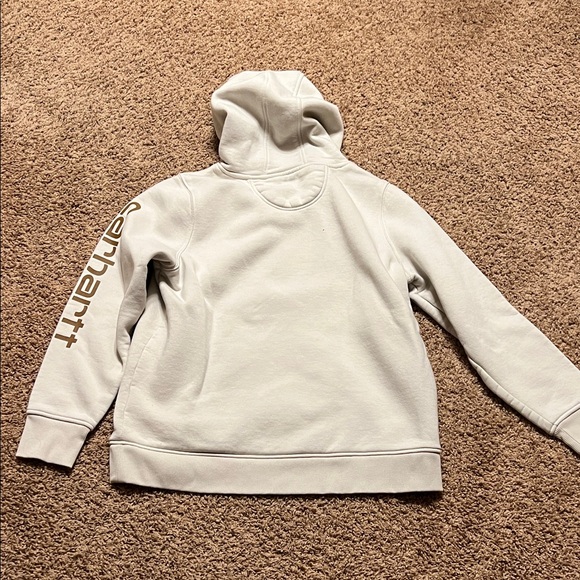 Carhartt Off-White Hoodie with Logo - Picture 4 of 4